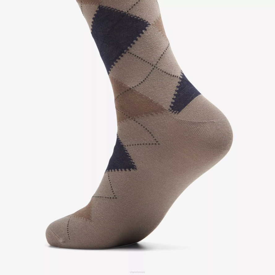 Clarks vyrų argyle H2XV952 taupe