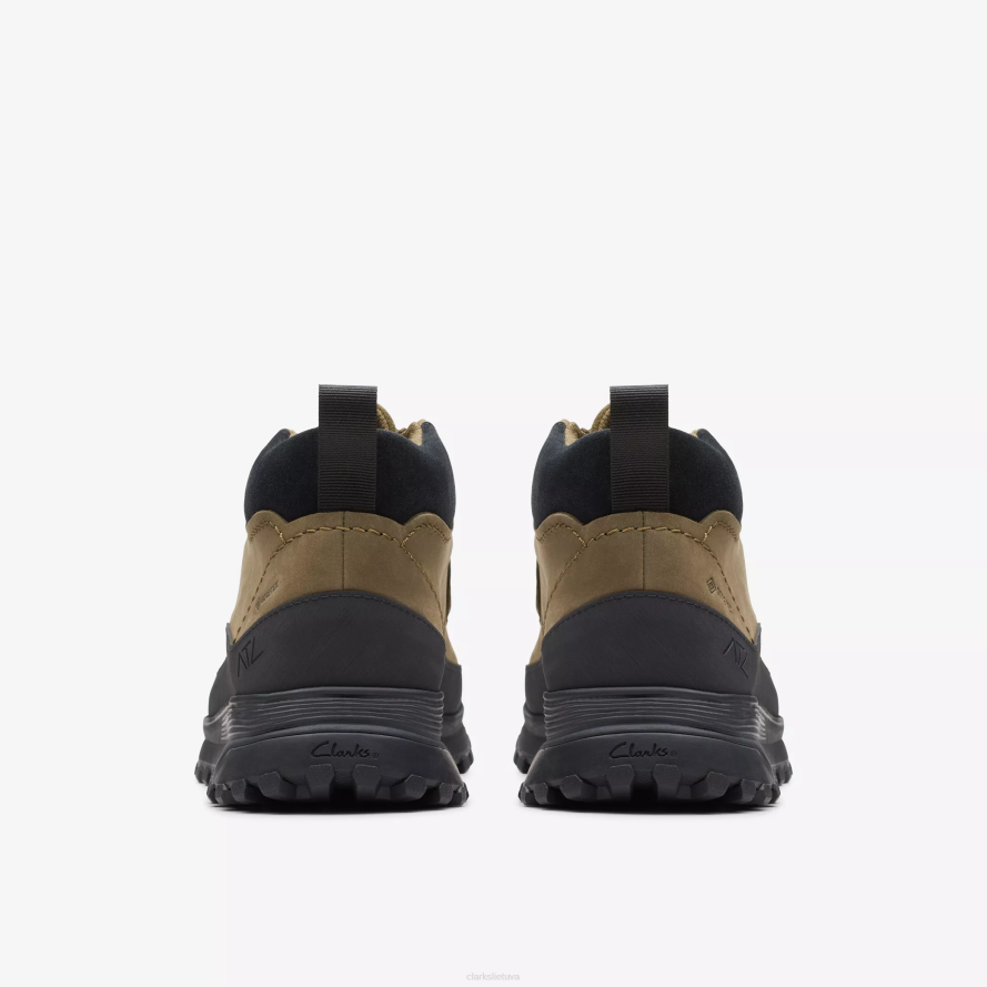 Clarks Atl Trek sieniniai batai gore-tex H2XV917 tamsiai alyvuogių nubukas