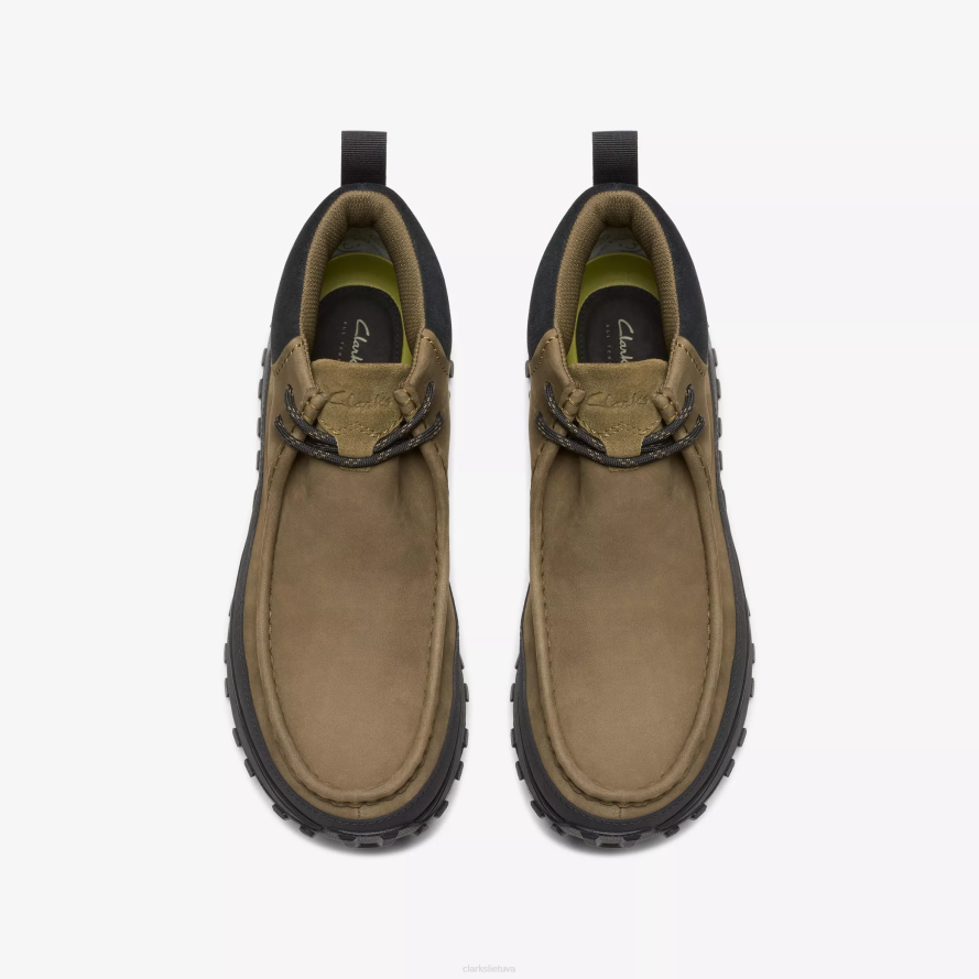 Clarks Atl Trek sieniniai batai gore-tex H2XV917 tamsiai alyvuogių nubukas
