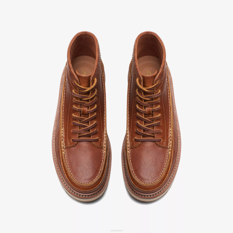 Clarks Clarkhill vidurys H2XV921 tamsiai rudos spalvos oda