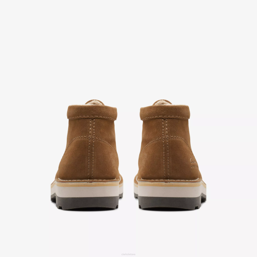 Clarks Corston wally atsparus vandeniui H2XV924 šiltas tamsus smėlis