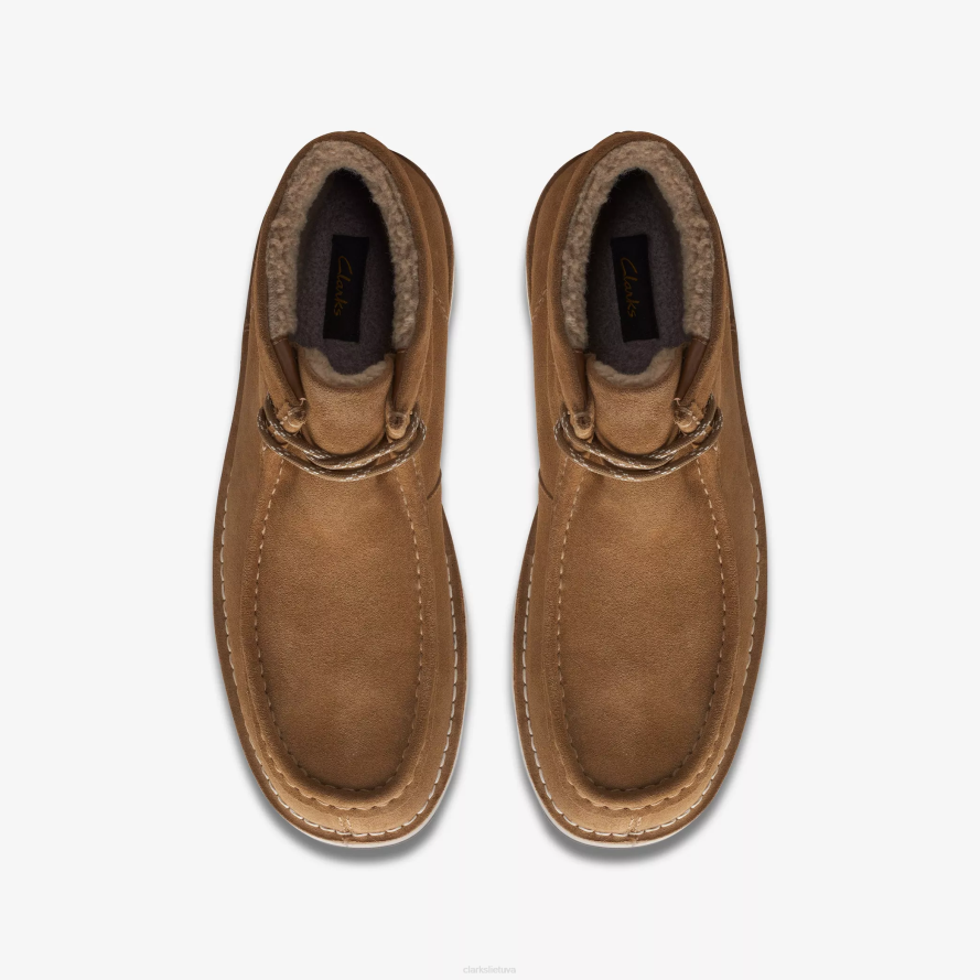 Clarks Corston wally atsparus vandeniui H2XV924 šiltas tamsus smėlis
