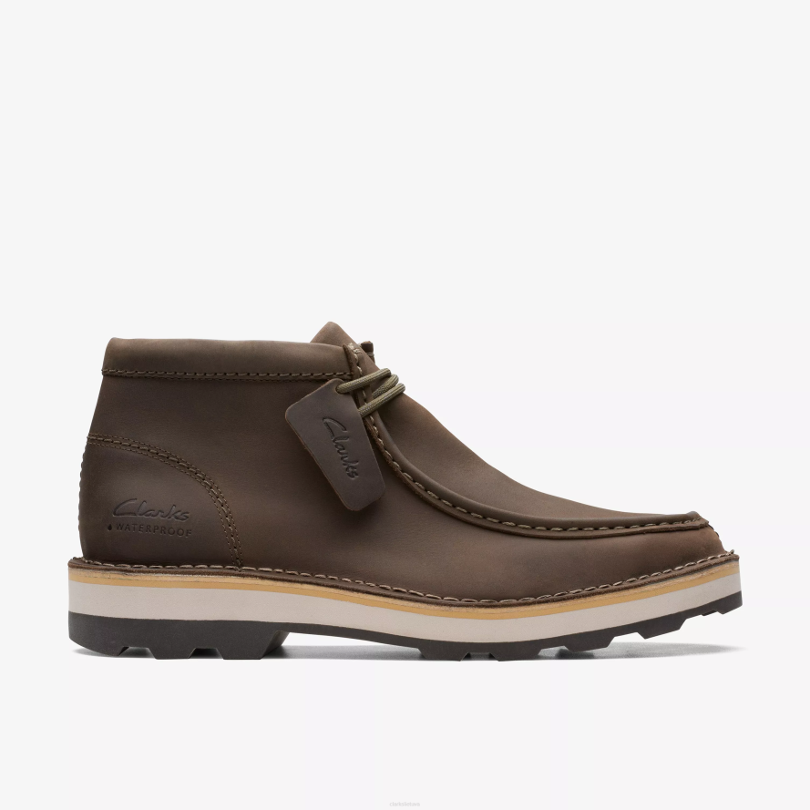 Clarks Corston wally atsparus vandeniui H2XV925 alyvuogių odos