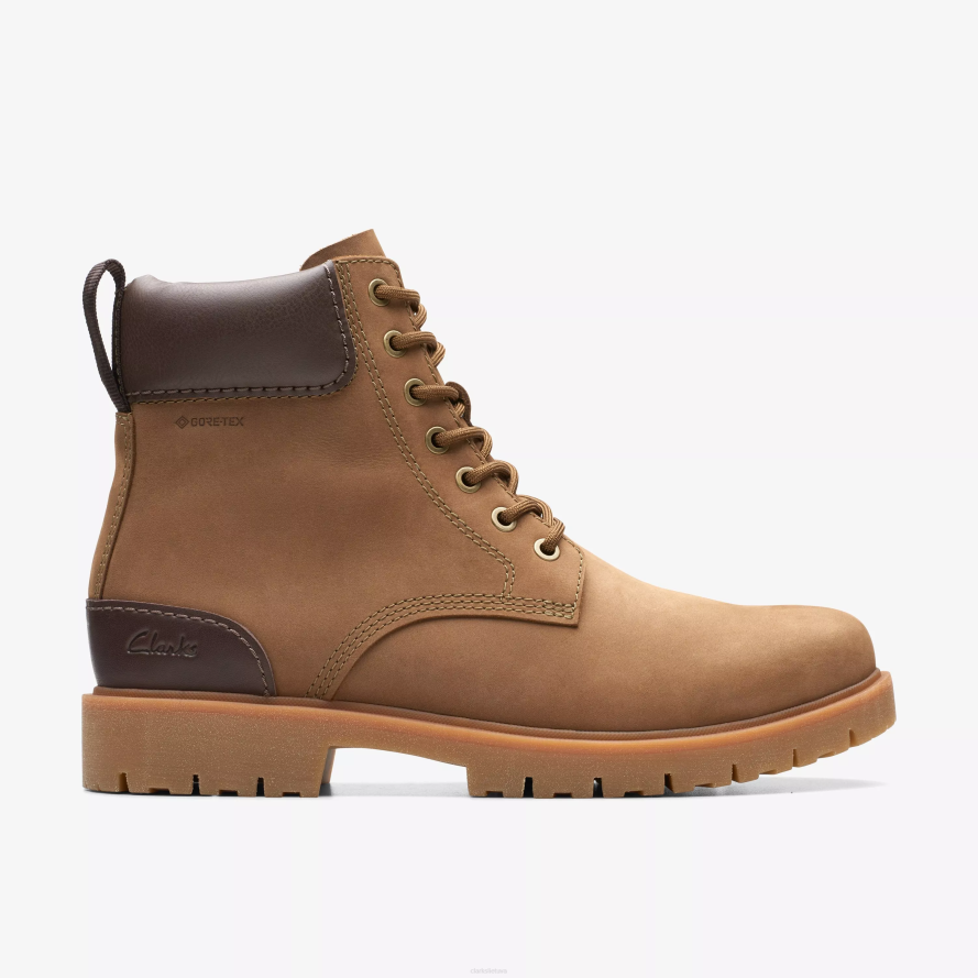 Clarks Rossdale Sveiki, gore-tex H2XV919 tamsi smėlio oda