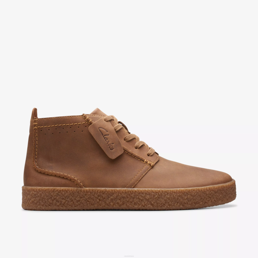 Clarks gatvės kalno vidurys H2XV911 tamsiai rudos spalvos oda