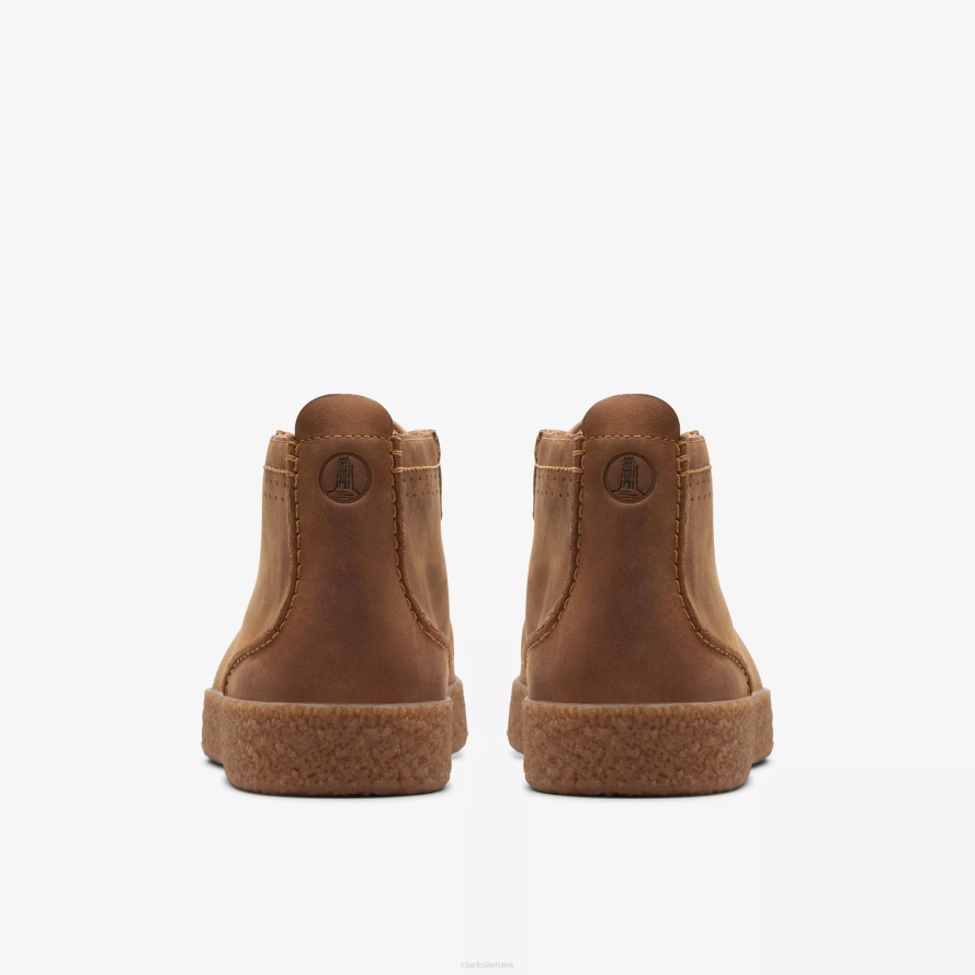 Clarks gatvės kalno vidurys H2XV911 tamsiai rudos spalvos oda