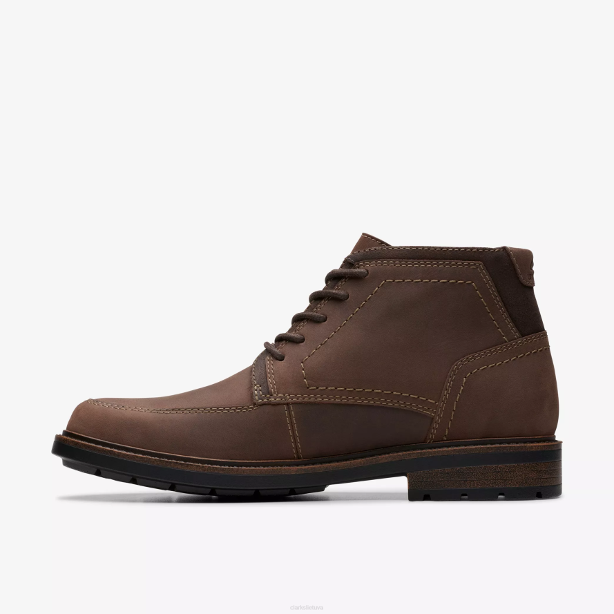 Clarks un shire hi, atsparus vandeniui H2XV914 tamsiai ruda oda
