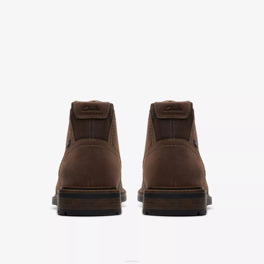 Clarks un shire hi, atsparus vandeniui H2XV914 tamsiai ruda oda