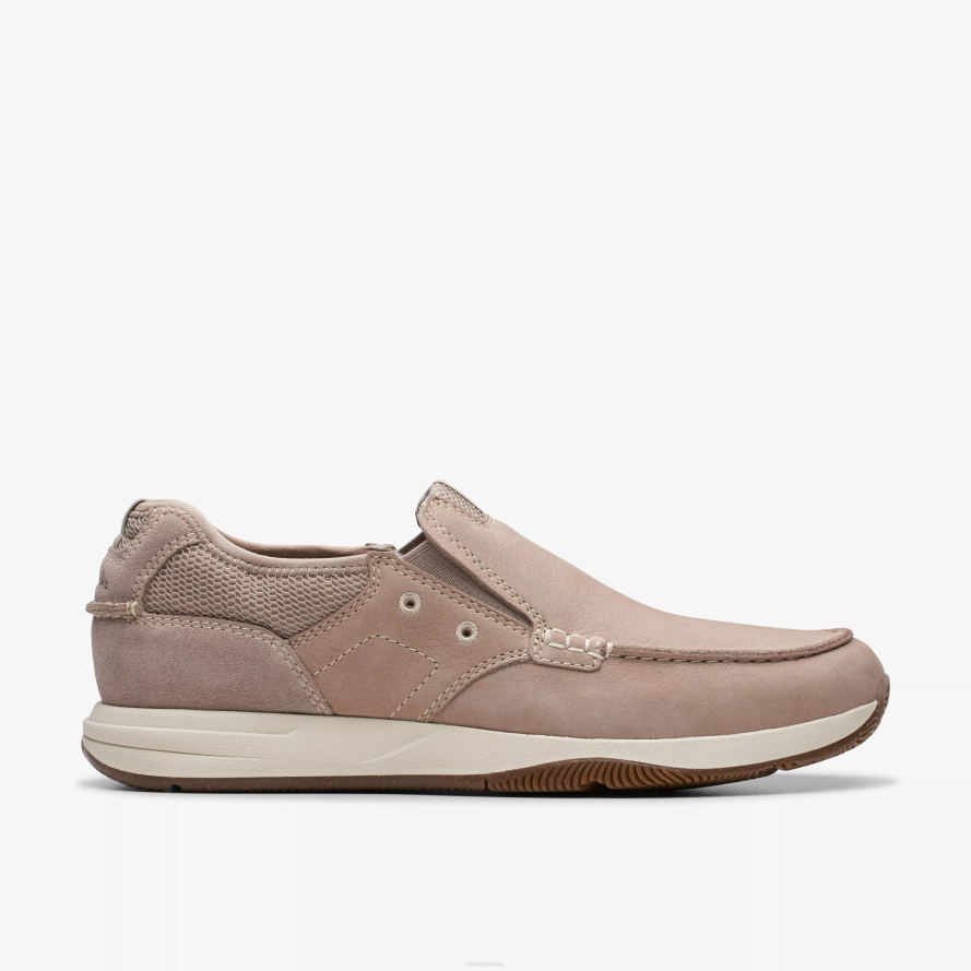 Clarks Sailview žingsnis H2XV894 šviesiai pilkas nubukas