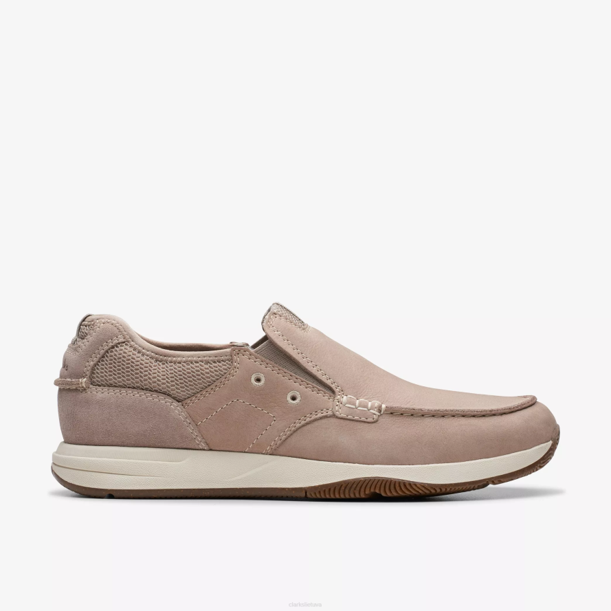 Clarks Sailview žingsnis H2XV894 šviesiai pilkas nubukas