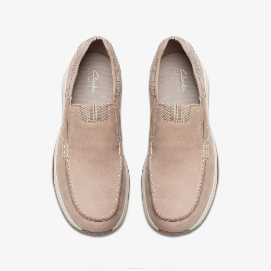 Clarks Sailview žingsnis H2XV894 šviesiai pilkas nubukas