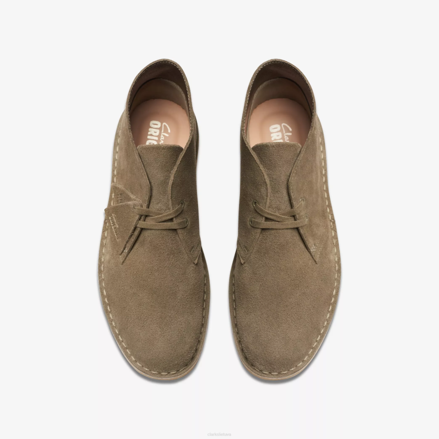 Clarks dykumos batas H2XV801 blyški chaki zomša