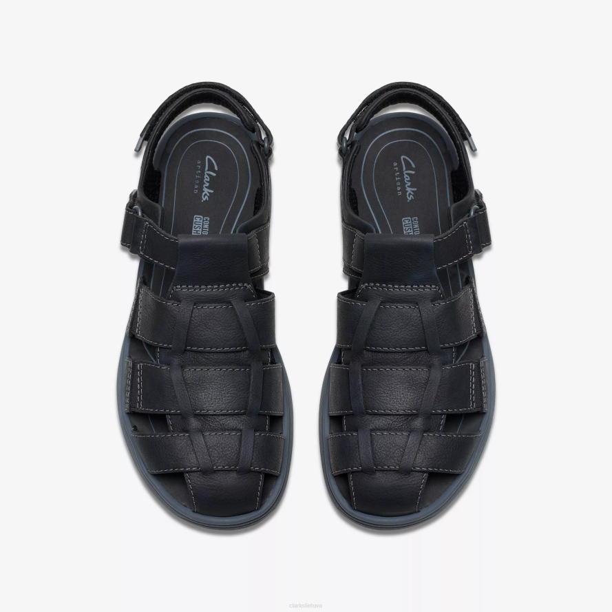 Clarks Saltvėjaus įlanka H2XV886 juoda oda