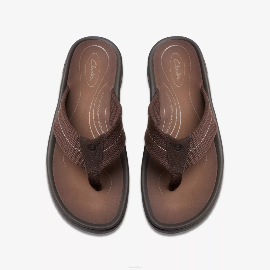 Clarks Wesley diržas H2XV880 tamsiai rudas