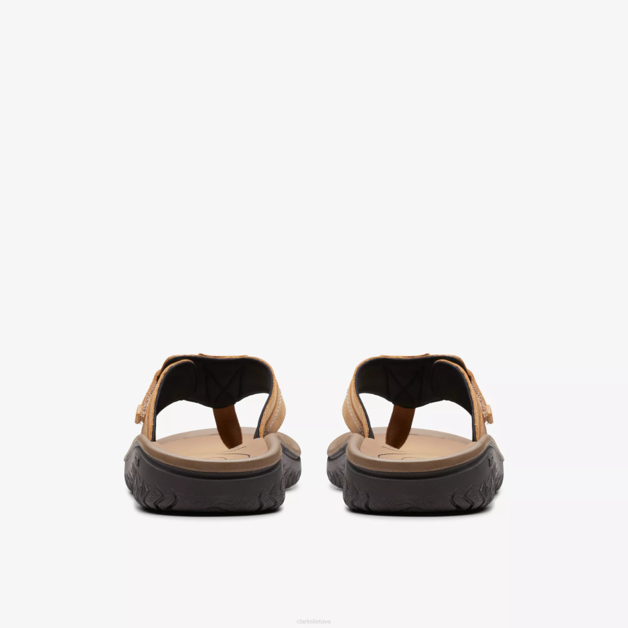 Clarks Wesley saulė H2XV874 rudos odos