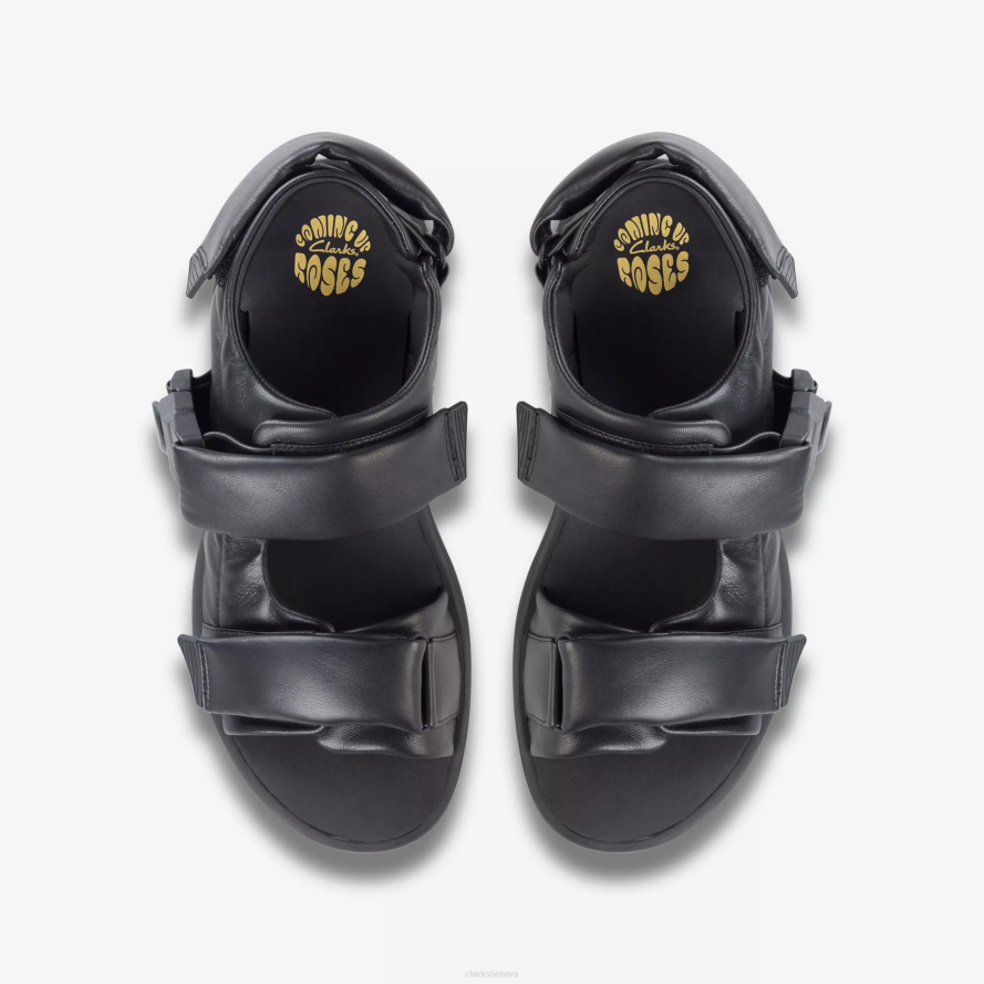 Clarks martine rose vyriški sandalai 1 H2XV864 juoda oda