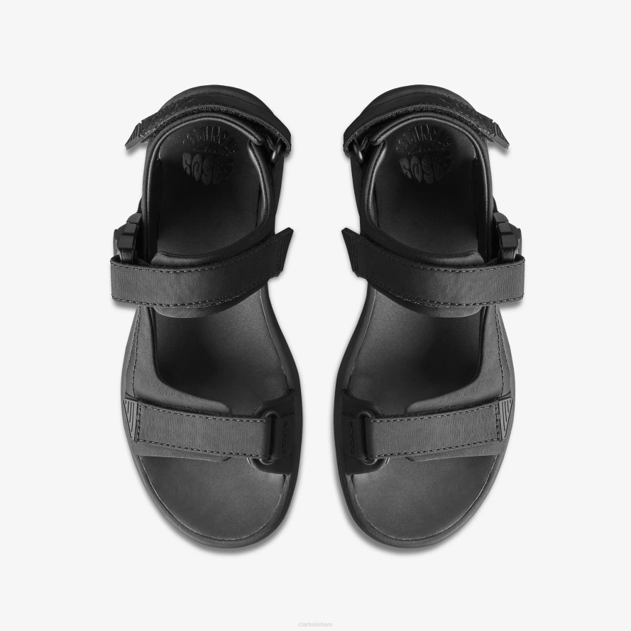 Clarks martine rose vyriški sandalai 2 H2XV868 juoda tekstilė
