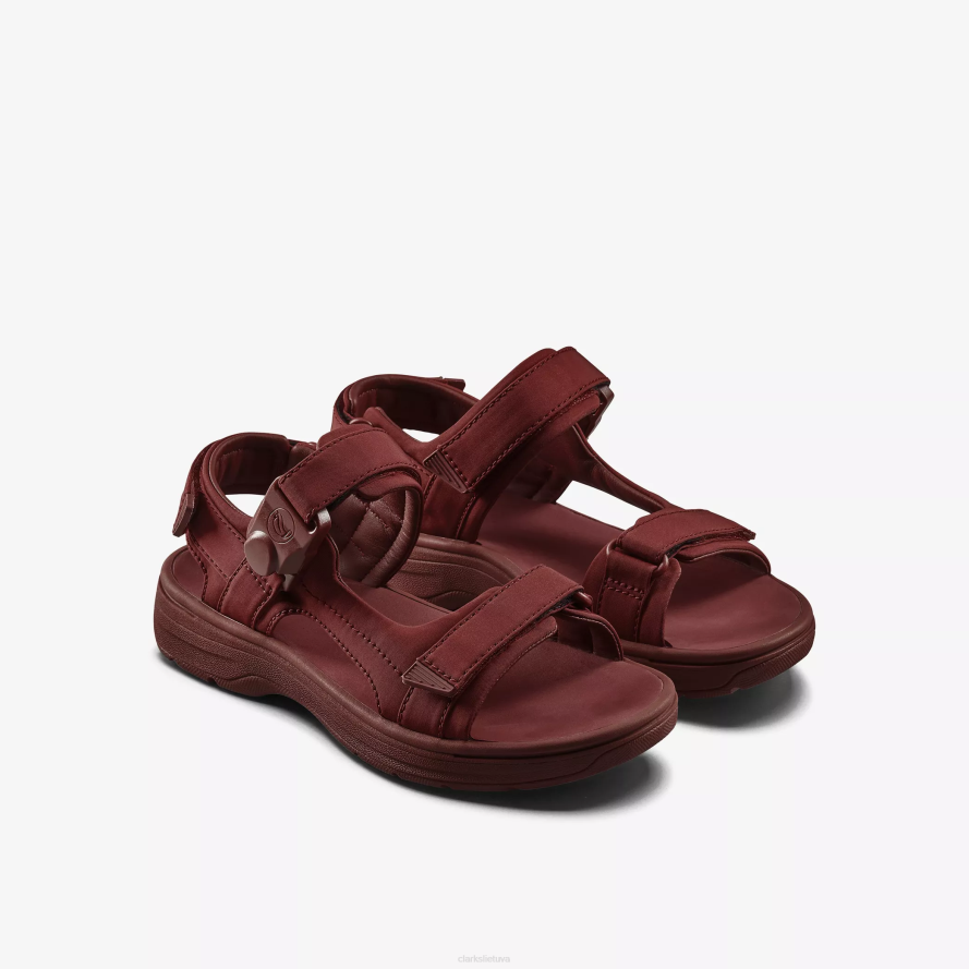 Clarks martine rose vyriški sandalai 2 H2XV869 jaučio kraujo tekstilė