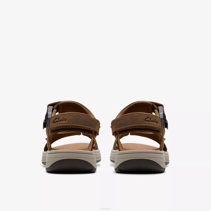 Clarks saltway takas H2XV881 šviesiai rudos spalvos oda