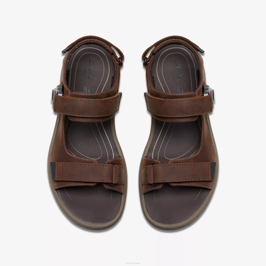 Clarks saltway takas H2XV882 tamsiai ruda oda