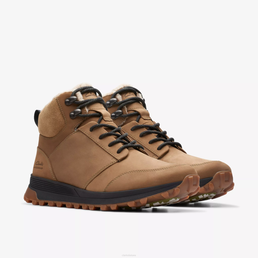 Clarks atl trek up atsparus vandeniui H2XV859 šiltas tamsus smėlis