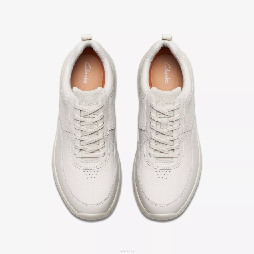 Clarks clarks pro nėriniai H2XV825 balta oda