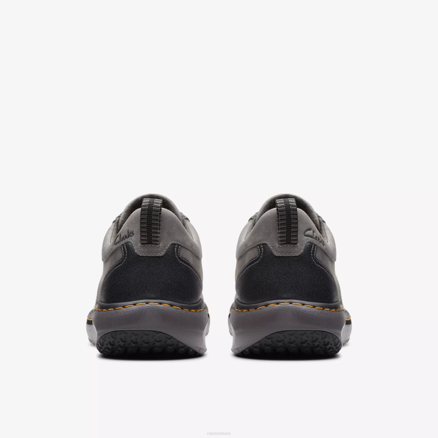 Clarks clarks pro nėriniai H2XV848 tamsiai pilka oda
