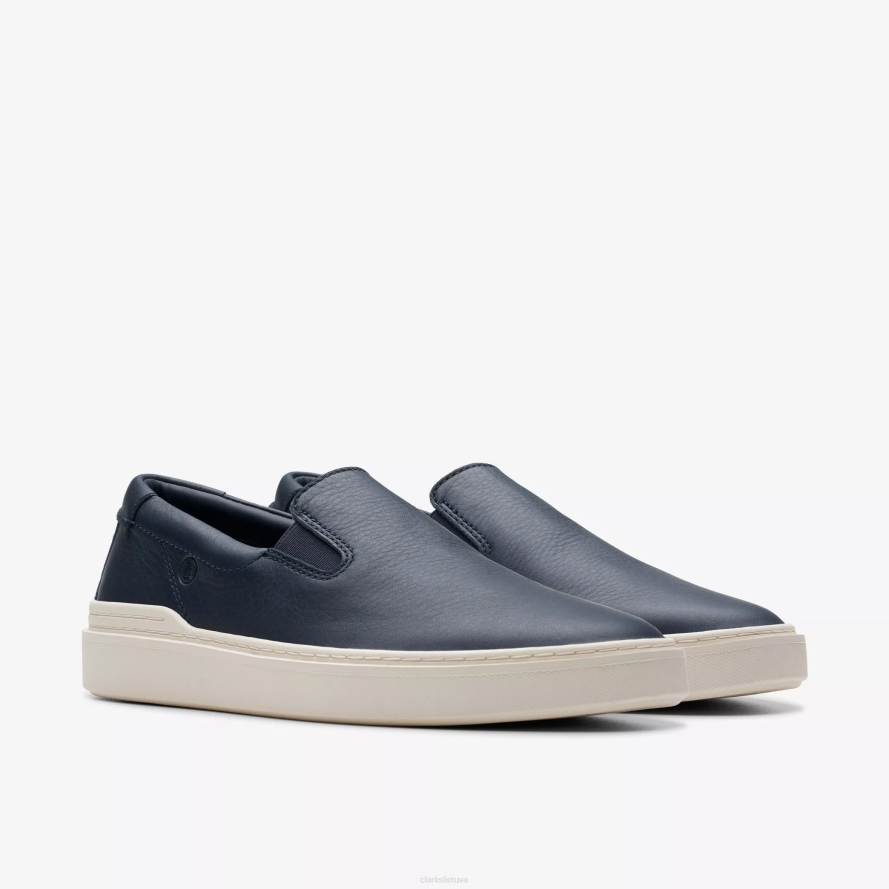 Clarks craft Swift go H2XV821 tamsiai mėlyna oda