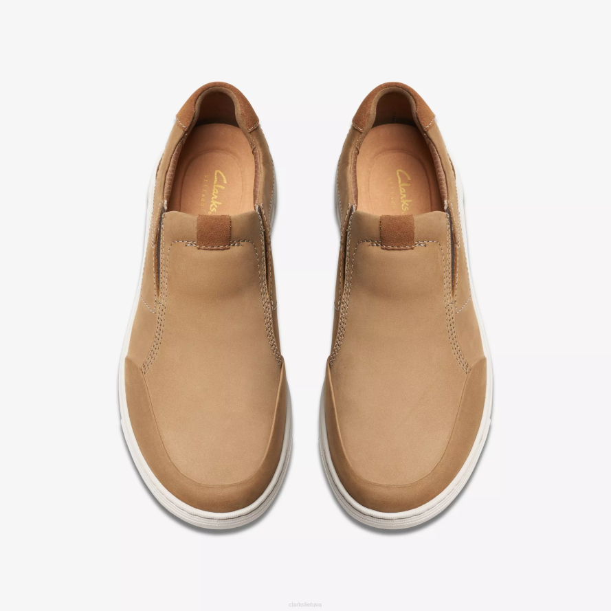 Clarks žemėlapio akmens laiptelis H2XV812 smėlio nubukas
