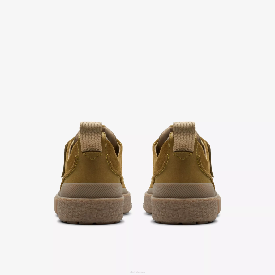 Clarks somerset nėriniai H2XV814 šviesios alyvuogių spalvos zomšos