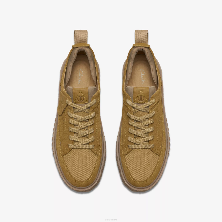 Clarks somerset nėriniai H2XV814 šviesios alyvuogių spalvos zomšos