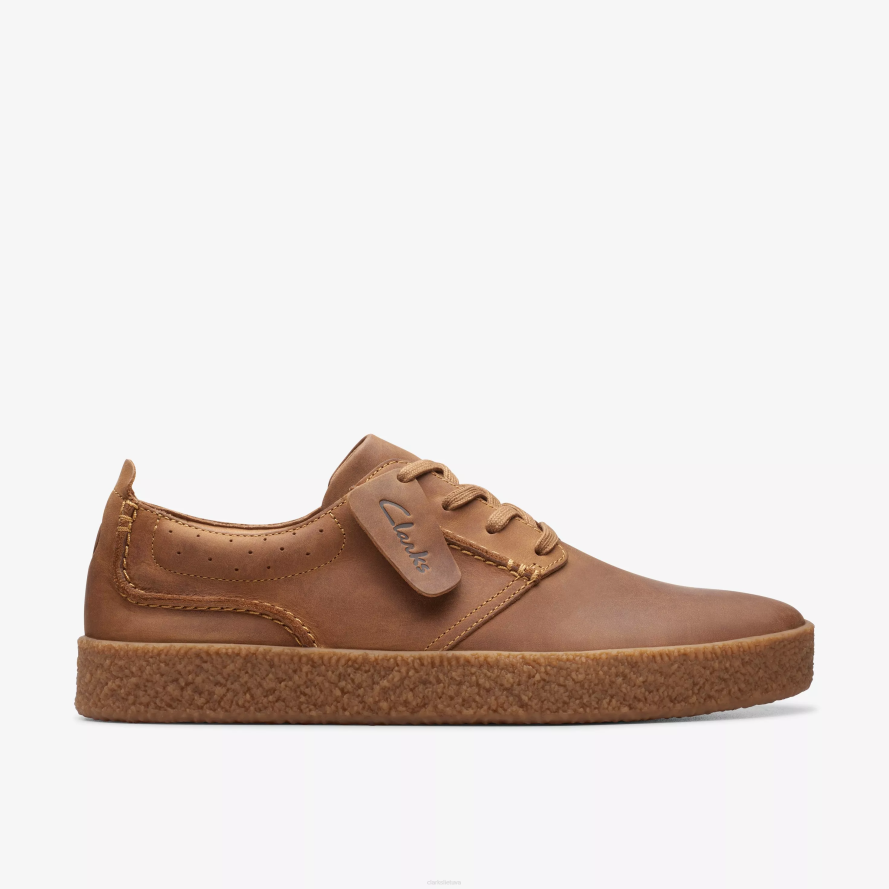 Clarks streethill nėriniai H2XV854 tamsiai rudos spalvos oda