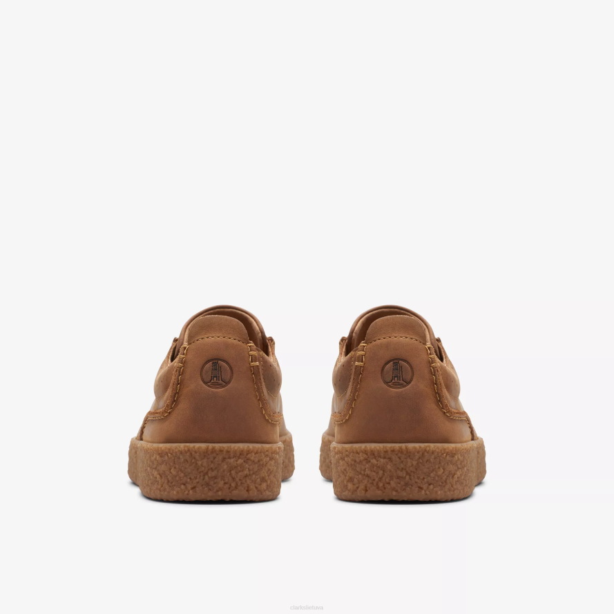 Clarks streethill nėriniai H2XV854 tamsiai rudos spalvos oda