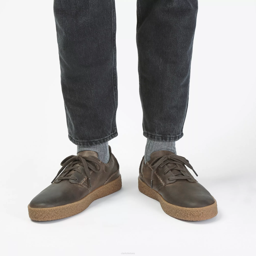 Clarks streethill nėriniai H2XV855 tamsi alyvinė oda