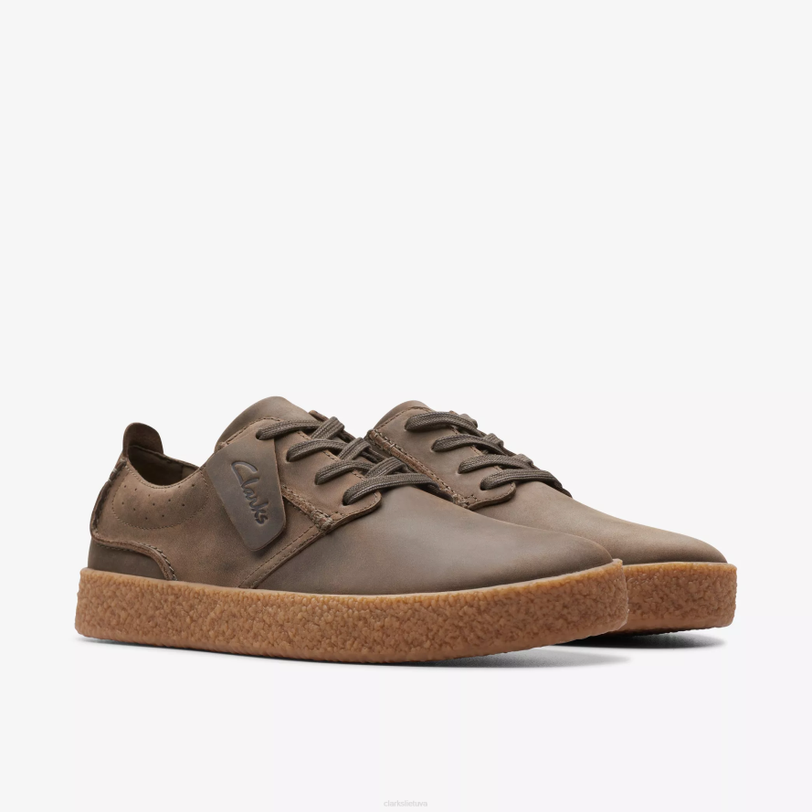 Clarks streethill nėriniai H2XV855 tamsi alyvinė oda