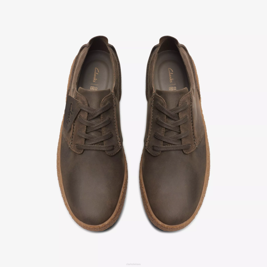 Clarks streethill nėriniai H2XV855 tamsi alyvinė oda