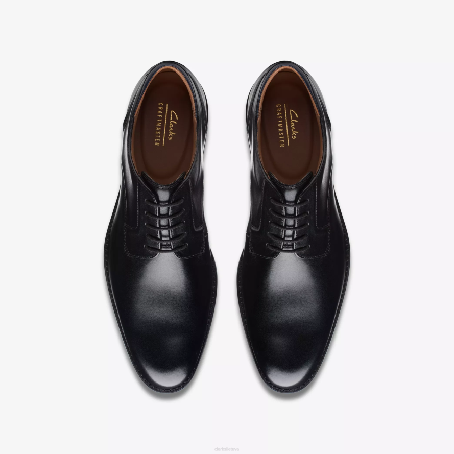 Clarks craft arlo nėriniai H2XV778 juoda oda