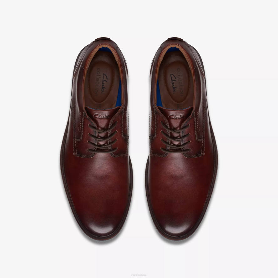 Clarks malmedžio nėriniai H2XV784 rudos odos
