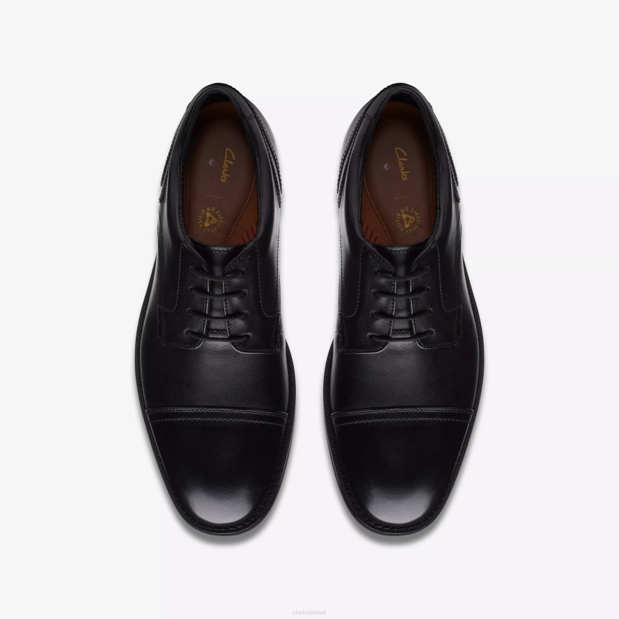 Clarks un hugh kepuraitė H2XV793 juoda oda