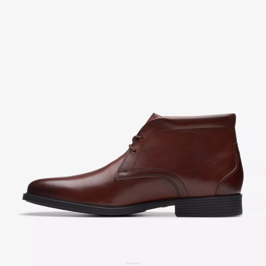 Clarks whiddon mid H2XV796 raudonmedžio oda