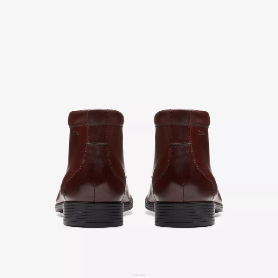 Clarks whiddon mid H2XV796 raudonmedžio oda