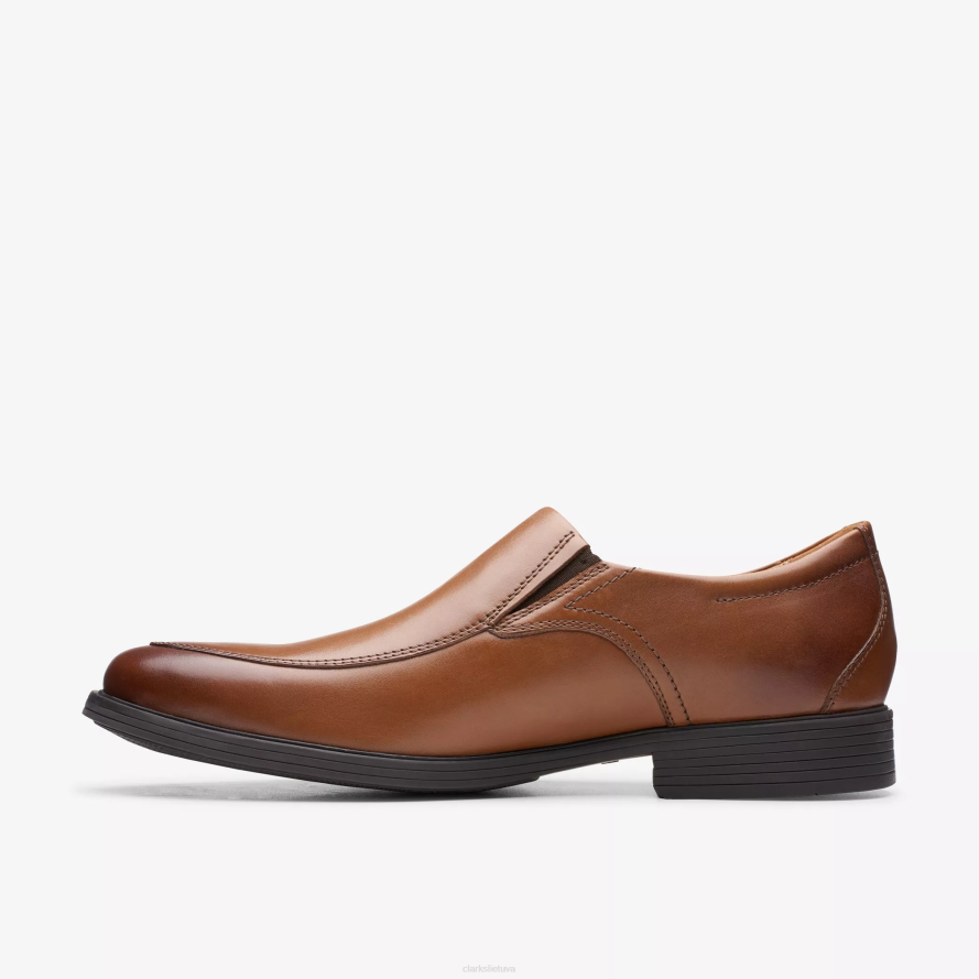 Clarks whiddon step H2XV790 tamsiai rudos spalvos oda