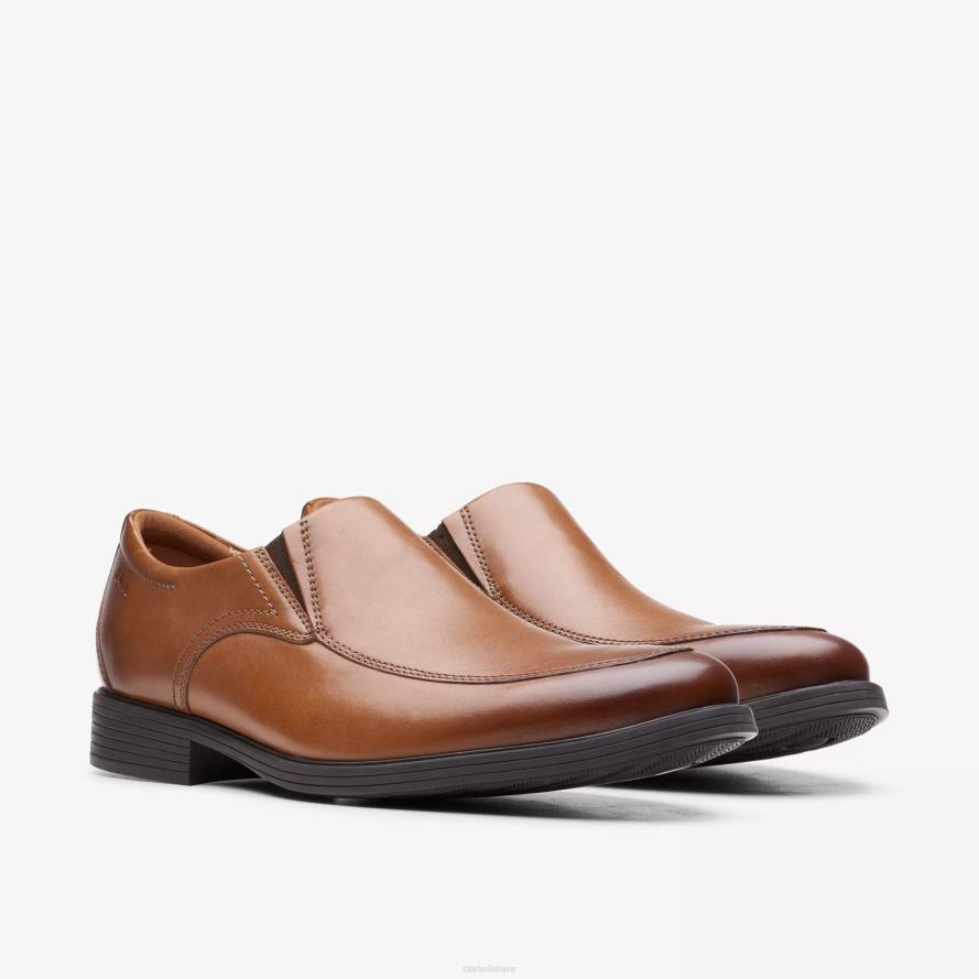 Clarks whiddon step H2XV790 tamsiai rudos spalvos oda