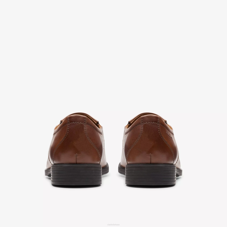 Clarks whiddon step H2XV790 tamsiai rudos spalvos oda