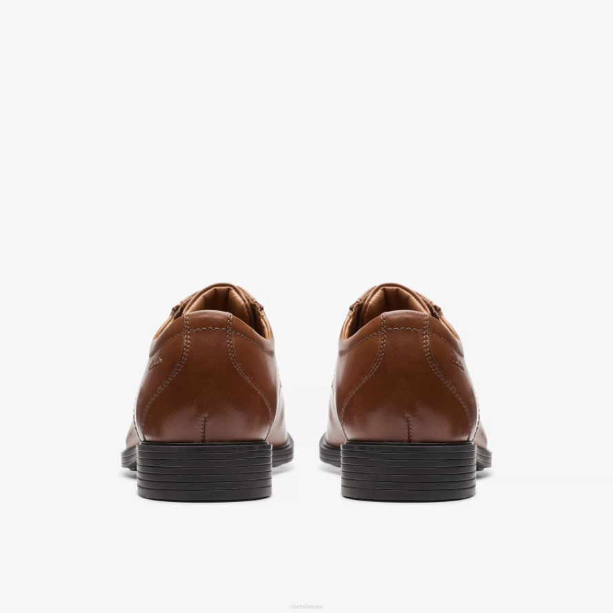 Clarks whiddon tempas H2XV795 tamsiai rudos spalvos oda