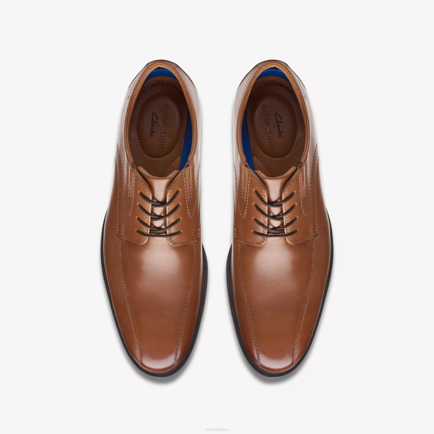 Clarks whiddon tempas H2XV795 tamsiai rudos spalvos oda