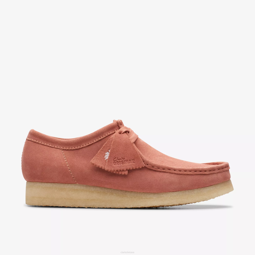Clarks Wallabee H2XV660 terakotos zomšos