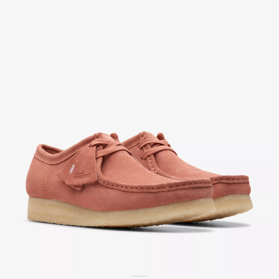 Clarks Wallabee H2XV660 terakotos zomšos