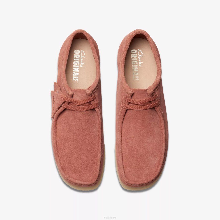 Clarks Wallabee H2XV660 terakotos zomšos