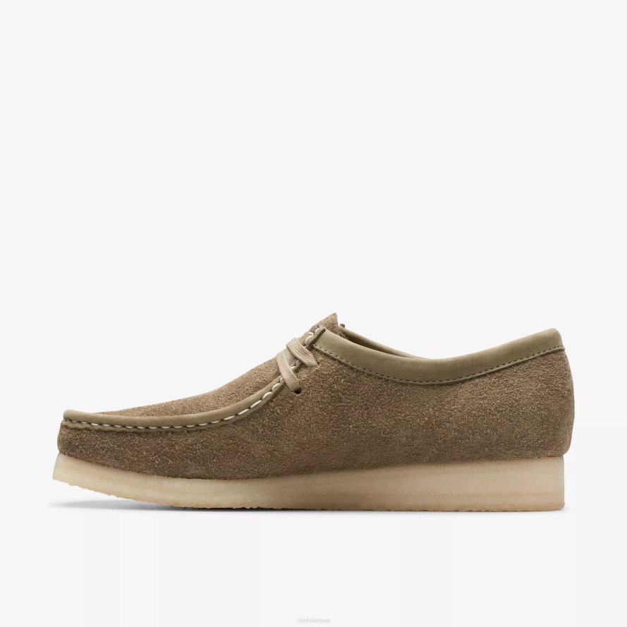 Clarks Wallabee H2XV662 blyški chaki zomša